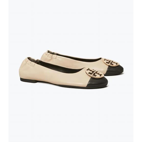 TORY BURCH Shoes - NEW TORY BURCH claire cap toe ballet in new cream